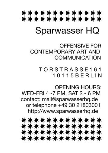 Sparwasser HQ (Berlin, Germany)