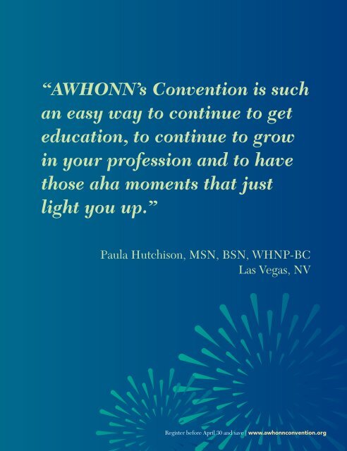 Download the 2013 Convention Program - AWHONN Convention