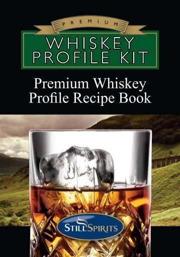 Premium Whiskey Profile Recipe Book - The Home Brew Shop