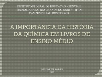 INSTITUTO FEDERAL DE EDUCAÃÃO, CIÃNCIA E ... - abq