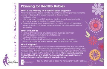 Planning for Healthy Babies