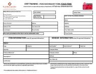 CERT TRAINING---PURCHASE REQUEST FORM, FOOD ITEMS