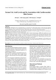 Serum Uric Acid Levels and Its Association with - Iranian Journal of ...