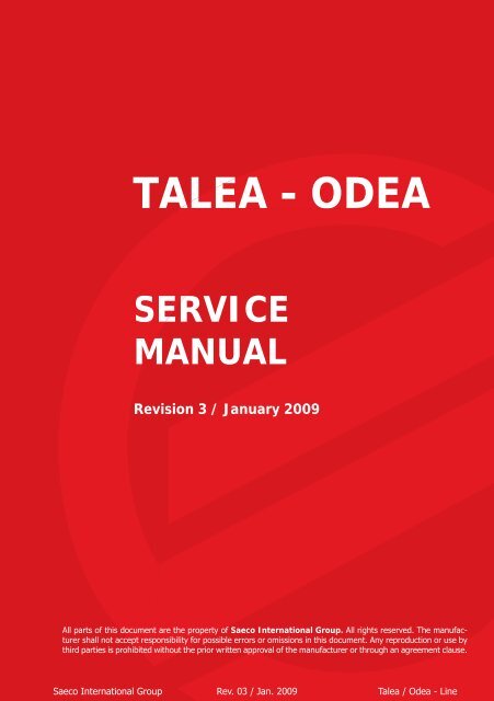 talea - odea service manual