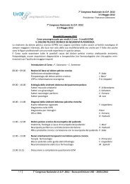 7Â° Congresso Nazionale Ur.O.P. 2012 â Bozza ... - Movi Group