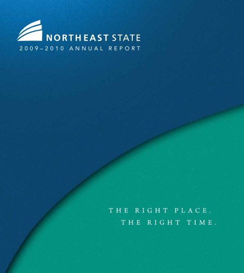the right place. the right time. - NSCC Apps - Northeast State ...