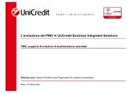 L'evoluzione del PMO in UniCredit Business Integrated ... - PMI-NIC