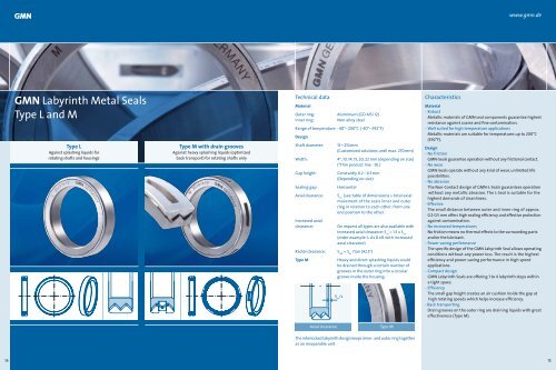 Non-Contact Seals - Vikram machine spindles