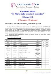 Graduatoria di merito - Parrocchia S.Maria delle Grazie di Carosino