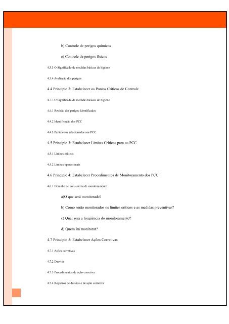 haccp - Inocuidade de Alimentos