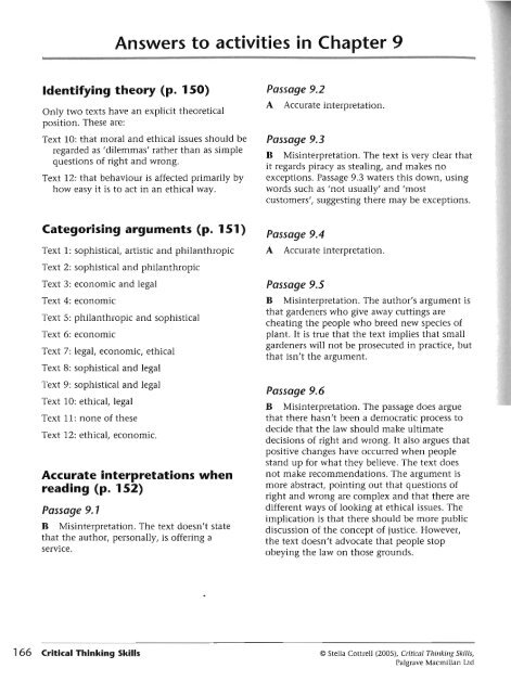 Critical Thinking Skills - Developing Effective Analysis and Argument(2)