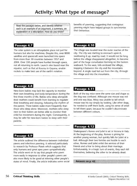 Critical Thinking Skills - Developing Effective Analysis and Argument(2)