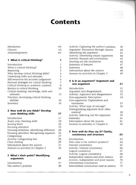 Critical Thinking Skills - Developing Effective Analysis and Argument(2)