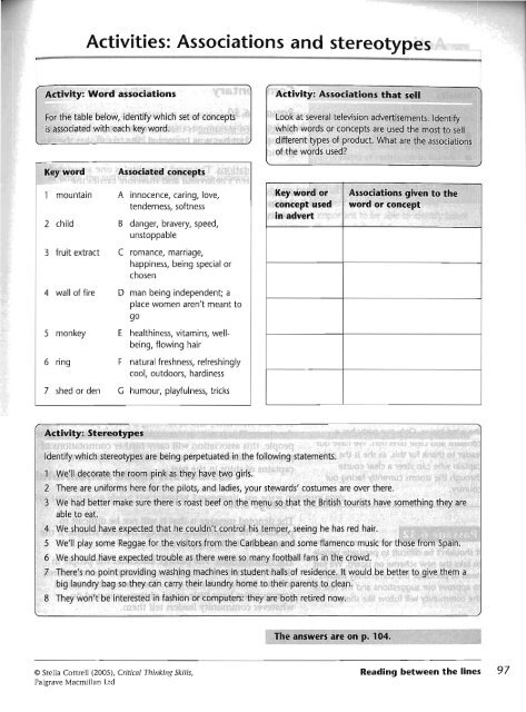 Critical Thinking Skills - Developing Effective Analysis and Argument(2)