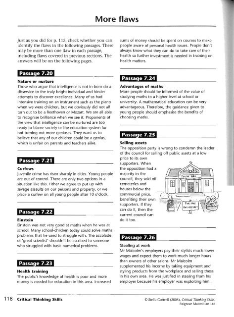 Critical Thinking Skills - Developing Effective Analysis and Argument(2)