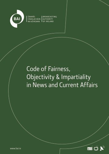 Code of Fairness, Objectivity & Impartiality in News and Current Affairs
