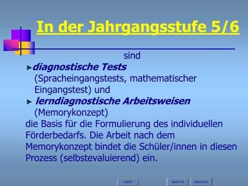 In der Jahrgangsstufe 7/8 - Stiftung Partner für Schule NRW