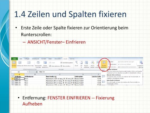 EXCEL 2010 –