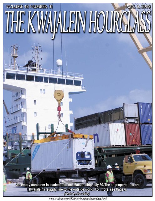 An empty container is loaded onto the Matson ship July 30. The ship ...