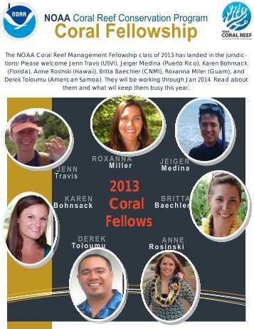 January 2013 - NOAA's Coral Reef Conservation Program