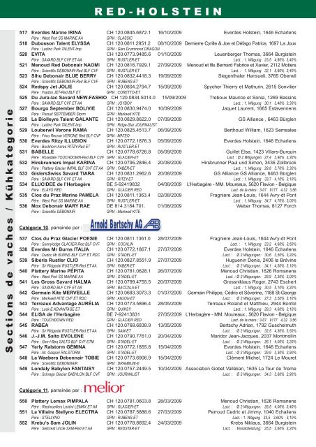 catalogue Red-holstein - Web-agri