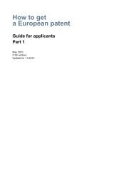 How to get a European patent. Guide for applicants - Part 1. May ...