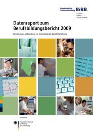 Datenreport zum Berufsbildungsbericht 2009 - BIBB / Datenreport ...