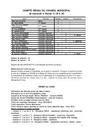 Conseil Municipal du 6 fÃ©vrier 2013 - Commune d'ArÃ¢ches-La Frasse