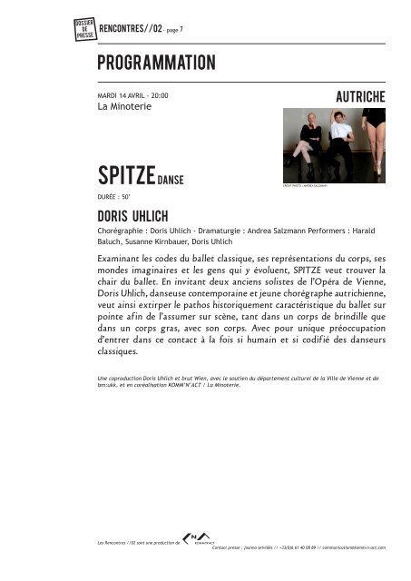 Dossier de presse Rencontres ParallÃ¨les 02 â¢ Pdf - 3 ... - Komm'n'Act