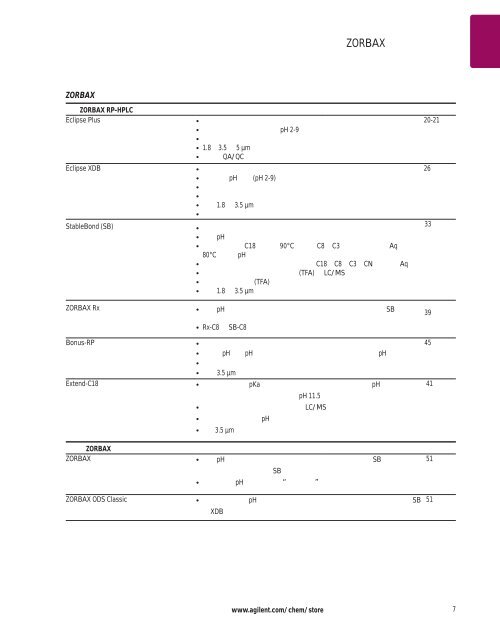 Agilent ZORBAX æ¶²ç¸æ±éæ©æå - ä¸­å½ç§å­¦é¢ä¸æµ·ç»èçç©å­¦ç ç©¶æ