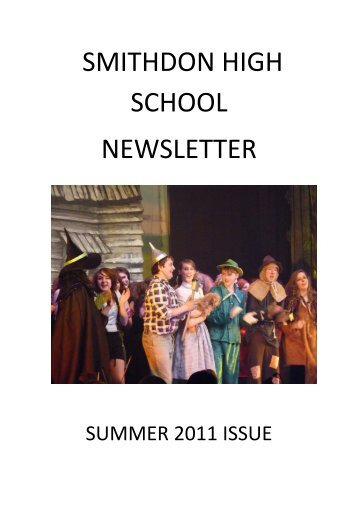 Summer 2011 Newsletter Booklet - Smithdon High School ...