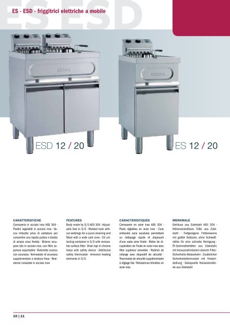 FRIGGITRICI | CATALOGO GENERALE FRYERS ... - ALVEX GASTRO