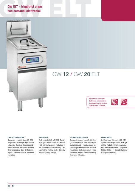 FRIGGITRICI | CATALOGO GENERALE FRYERS ... - ALVEX GASTRO