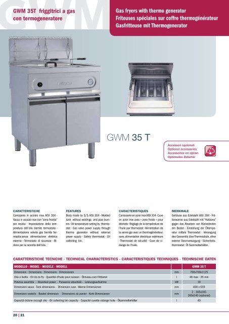 FRIGGITRICI | CATALOGO GENERALE FRYERS ... - ALVEX GASTRO