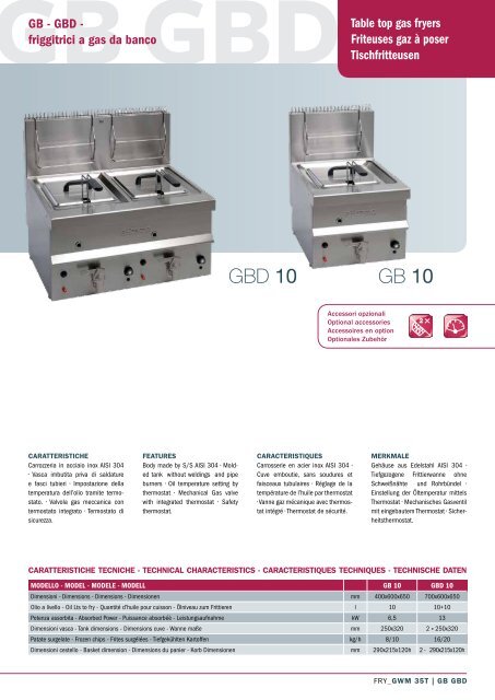 FRIGGITRICI | CATALOGO GENERALE FRYERS ... - ALVEX GASTRO