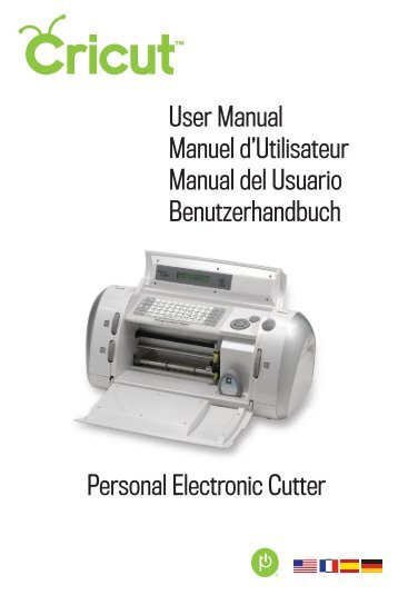 2000752 Cricut User Manual_iw 1.indd - Provo Craft