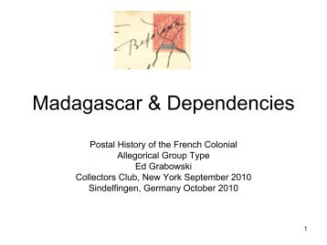 Madagascar & Dependencies Group Type - The Collectors Club