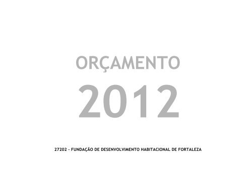 LOA 2012 - Prefeitura Municipal de Fortaleza