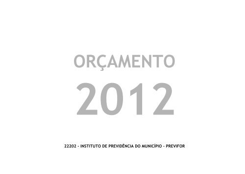 LOA 2012 - Prefeitura Municipal de Fortaleza