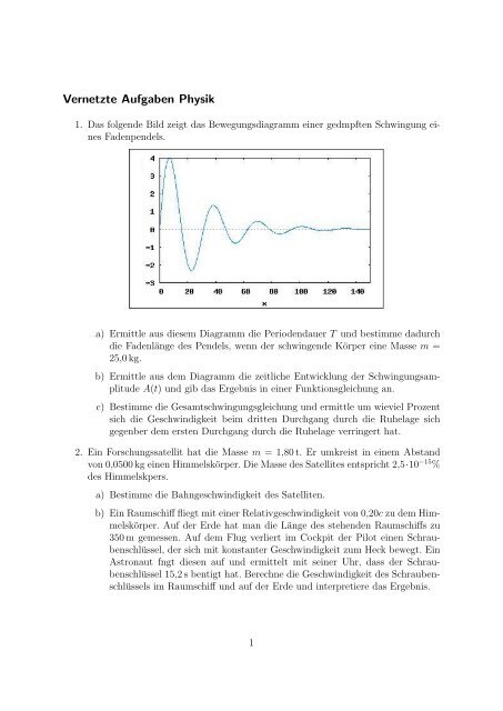 Vernetzte Aufgaben Physik - Treminer.de