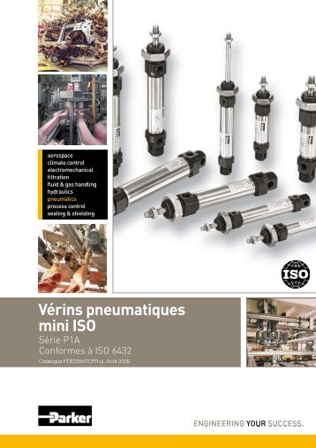 Vérins pneumatiques mini ISO - Parker