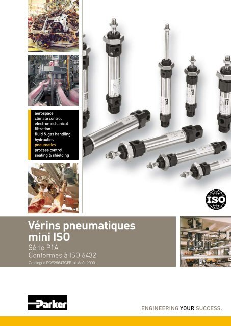 Vérins pneumatiques mini ISO - Parker