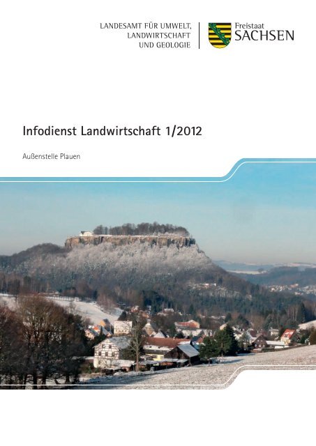 Infodienst Landwirtschaft 1/2012 -  Sächsisches Staatsministerium ...