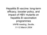 Hepatitis B vaccine - Viral Hepatitis Prevention Board