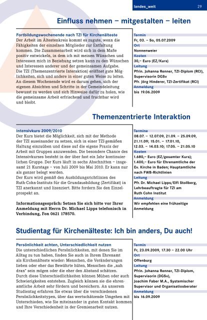 2009-'Lichtblicke' - Evangelisches Magazin für die Ortenau 1