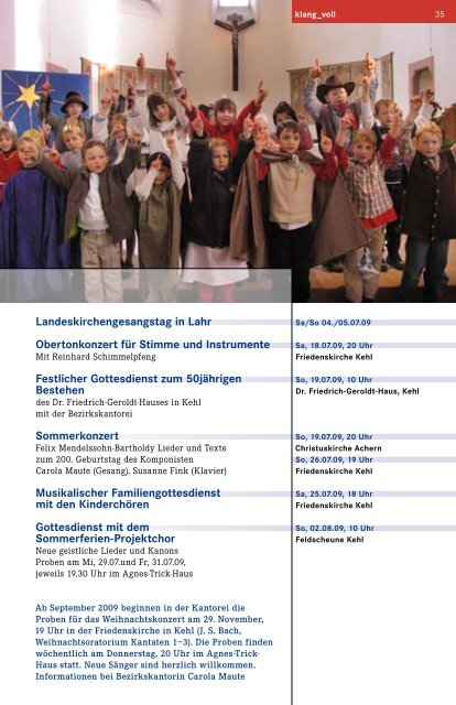 2009-'Lichtblicke' - Evangelisches Magazin für die Ortenau 1
