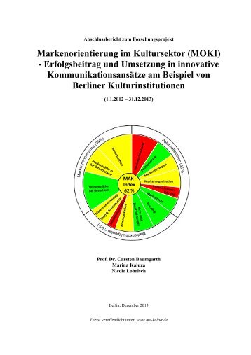 Abschlussbericht - Markenorientierung im Kultursektor