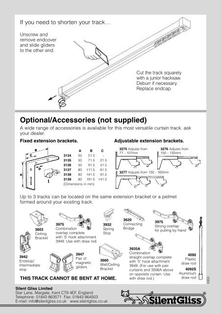 Silent Gliss® - Curtain Poles