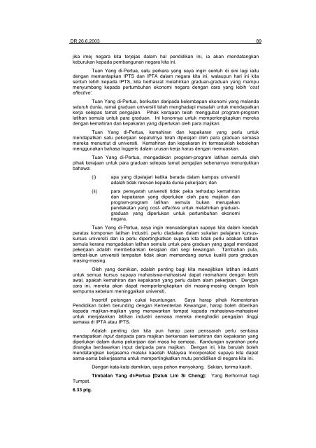 [Dokumen ini belum disemak] - Parlimen Malaysia