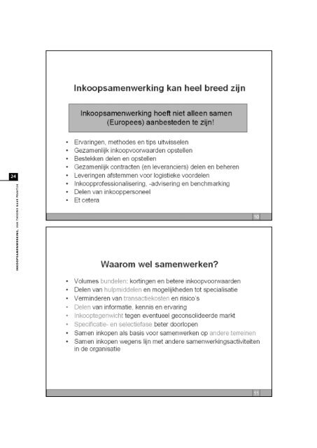 Inkoopsamenwerking, van theorie naar praktijk - Kenniscentrum ...